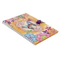 Записная книжка подарочная на замочке, А5, 50 листов, линия, "Цветочки/ Бабочки", МИКС 9084148 - фото 16895139