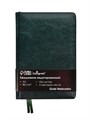 Ежедневник НЕдатированный А5, 136 листов в линейку, кожзам "Небраска", золотой срез, зеленый 7895001 - фото 16895261