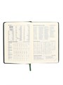 Ежедневник НЕдатированный А5, 136 листов в линейку, кожзам "Небраска", золотой срез, зеленый 7895001 - фото 16895267