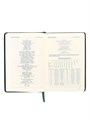 Ежедневник НЕдатированный А5, 136 листов в линейку, кожзам "Небраска", золотой срез, зеленый 7895001 - фото 16895268