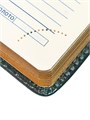 Ежедневник НЕдатированный А5, 136 листов в линейку, кожзам "Небраска", золотой срез, зеленый 7895001 - фото 16895271