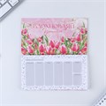 Планер мини с отрывными листами «Тюльпаны», А6, 50 листов 9178283 - фото 16895993