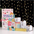 Органайзер-раскраска новогодний для канцтоваров "Дед Мороз и Снегурочка", 23x9x14 см. 9215946 - фото 16896460