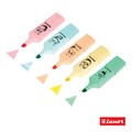 Набор маркеров текстовыделителей Luxor Eyeliter Pastel, 5 штук, 5 цветов, 1.0-4.5 мм, чернила на водной основе, европодвес 9411375 - фото 16897805