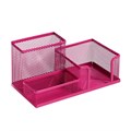 Подставка для канцелярских мелочей 3 отделения сетка металл розовая 9769493 - фото 16906155 Подставка для канцелярских мелочей 3 отделения сетка металл розовая 9769493 - фото 16906155