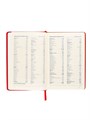 Ежедневник НЕдатированный А5, 136 листов в линейку, кожзам "Небраска", золотой срез, красный 9470280 - фото 16907897