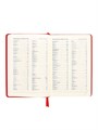 Ежедневник НЕдатированный А5, 136 листов в линейку, кожзам "Небраска", золотой срез, красный 9470280 - фото 16907898