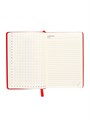 Ежедневник НЕдатированный А5, 136 листов в линейку, кожзам "Небраска", золотой срез, красный 9470280 - фото 16907901