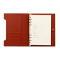 Органайзер на кольцах, формат А5, 90 листов, линия, обложка кожзам МИКС, с резинкой для ручки 9743426 - фото 16909921