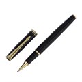 Ручка подарочная роллер в кожзам футляре, корпус черный, золото 9669939 - фото 16909975