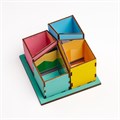 Органайзер для канцелярии "Карандаши" 15,5х15,5х13,5 см 9908663 - фото 16910636