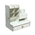 Органайзер-подставка настольный deVENTE. Elrix 24,5 x 15 x 25,5 см, МДФ, белый, картонная коробка 9710190 - фото 16912135