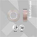 Клейкая лента канцелярская, 18 мм х 33 метра, ErichKrause Crystal, суперпрозрачная, дисплей, цена за 1шт. 10122124 - фото 16913184