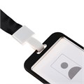 Бейдж-карман вертикальный (внешний 98 х 58мм),внутренний 85 х 54мм, металл, черный, лента 40 см 9849204 - фото 16915557