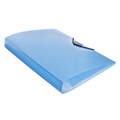 Папка с 60 вкладышами А4, 700 мкм, Calligrata TOP Breeze, на резинке, небесный, тиснение "под кожу" 9915351 - фото 16916860