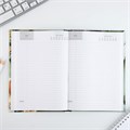 Ежедневник А5, 80 л, твердая обложка «Учитель зеленый лилии и золото» 10032757 - фото 16917748