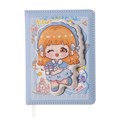 Записная книжка подарочная, А6+, 100 листов, цветной блок, обложка пвх, "Аниме", МИКС 10202485 - фото 16919821