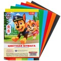 Бумага цветная самоклеящаяся, 14х19 см, 6 листов, 6 цветов, мелованная, односторонняя, в пакете, 80 г/м², Щенячий патруль 10021222 - фото 16921892 Бумага цветная самоклеящаяся, 14х19 см, 6 листов, 6 цветов, мелованная, односторонняя, в пакете, 80 г/м², Щенячий патруль 10021222 - фото 16921892