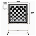 Доска магнитно-маркерная с шахматным полем, двусторонняя, мобильный стенд, 100 х 100 см 9919066 - фото 16923103