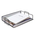 Лоток горизонтальный для бумаг, Calligrata, сетка, металлический, чёрный 9930879 - фото 16924778