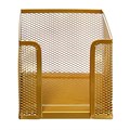 Подставка для бумажного блока Calligrata, большая сетка, металлическая, золотой 9930892 - фото 16924809