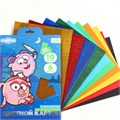 Картон цветной гофрированный, А4, 10 листов, 10 цветов, немелованный, двусторонний, в папке, 230 г/м², Смешарики 10026341 - фото 16925375