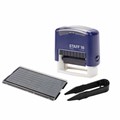Штамп самонаборный STAFF Printer 8051, 38 х 14 мм, 3 строки, 1 касса, синий 10385498 - фото 16925596