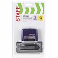 Штамп самонаборный STAFF Printer 8051, 38 х 14 мм, 3 строки, 1 касса, синий 10385498 - фото 16925597