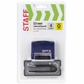 Штамп самонаборный STAFF Printer 8052, 48 х 18 мм, 4 строки, 1 касса, синий 10385499 - фото 16925651