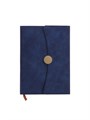 Органайзер на кольцах А6+, 80 листов, кожзам, c клапаном, линия, с ручкой, в подарочной коробке, синий 10222824 - фото 16926894