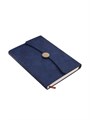 Органайзер на кольцах А6+, 80 листов, кожзам, c клапаном, линия, с ручкой, в подарочной коробке, синий 10222824 - фото 16926895