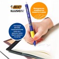 Ручка гелевая стираемая BIC Gelocity Illusion, узел 0.7 мм, чернила синие, цена за 1 шт 10528103 - фото 16931639