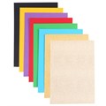 Картон цветной с блёстками, А4, 8 листов, 8 цветов, немелованный, двусторонний, в папке, 250 г/м², Маша и Медведь 10026334 - фото 16933807