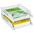 Лоток для бумаг горизонтальный СТАММ Strong, набор 3 штуки., на металлических стержнях, белый 10708169 - фото 16934655