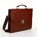Портфель деловой, 38*4*28 см, отд на клапане, дл.ремень, коричневый 10462999 - фото 16935464 Портфель деловой, 38*4*28 см, отд на клапане, дл.ремень, коричневый 10462999 - фото 16935464