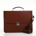 Портфель деловой, 38*3,5*28 см, отд на клапане, дл.ремень, коричневый 10463002 - фото 16935479
