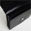 Портфель деловой, 38*4*27 см, отд на клапане, дл.ремень, черный 10463003 - фото 16935489