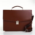 Портфель деловой, 38*4*27 см, отд на клапане, дл.ремень, коричневый 10463004 - фото 16935495
