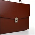 Портфель деловой, 38*4*27 см, отд на клапане, дл.ремень, коричневый 10463004 - фото 16935496