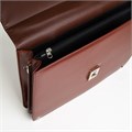 Портфель деловой, 38*4*27 см, отд на клапане, дл.ремень, коричневый 10463004 - фото 16935498