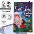 Набор "Мечты сбываются в Новом году! Дед Мороз", планинг-стикеры 30 л, ручка пластик 10361209 - фото 16935844