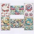 Набор декупажных карт 6 шт «Змеи в цветах», плотность 45 гр/м2, формат А4 10701364 - фото 16936014