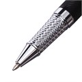 Ручка подарочная роллер в кожзам футляре Карбон корпус черный/серебро 10562201 - фото 16936393
