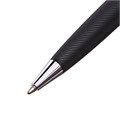 Ручка подарочная шариковая в кожзам футляре поворотная Карбон корпус черный/серебро 10562202 - фото 16936399