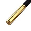 Ручка подарочная шариковая в кожзам футляре поворотная Винтаж корпус черный/золото 10562206 - фото 16936424