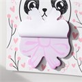 Магнит с блоком для записей "Панда с бантом" 12,5х15,7 см 10327591 - фото 16936907
