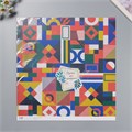 Бумага для скрапбукинга "Color geometry" плотность 180 гр набор 5 шт 30,5х32 см 10718209 - фото 16937525