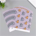 Бумага для скрапбукинга "Котики" плотность 180 гр набор 10 шт 15,5х17 см 10718253 - фото 16937647