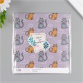 Бумага для скрапбукинга "Котики" плотность 180 гр набор 10 шт 15,5х17 см 10718253 - фото 16937650
