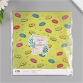 Бумага для скрапбукинга "Пончики" плотность 180 гр набор 10 шт 15,5х17 см 10718295 - фото 16937768